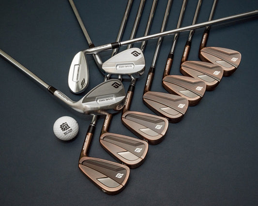 玩上癮了😎😎😎再配整套超美古銅鐵桿+CNC Wedge-Future Force Golf