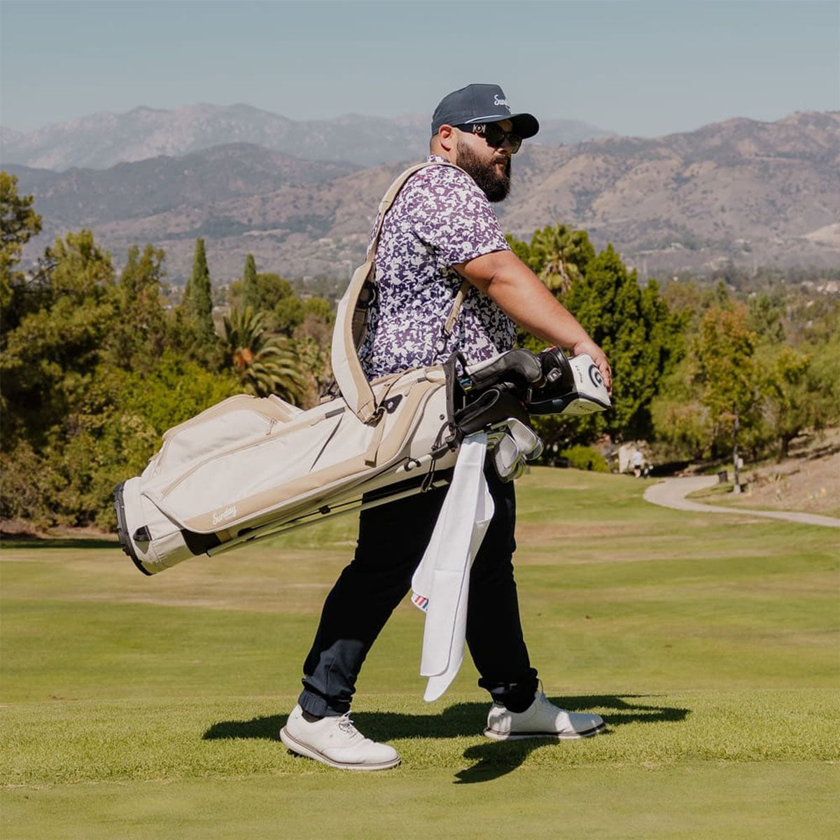 Sunday Golf Bag Lightweight 14-Club Stand Bag RYDER 23 | Toasted Almon