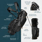 獨家銷售 | Sunday Golf Bag 輕型14支立式球袋 THE RANGER | Black Premium 高級黑