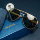 Uswing Magic Mirror CT Pan-Birdie 002 (Gold) Golf Sunglasses