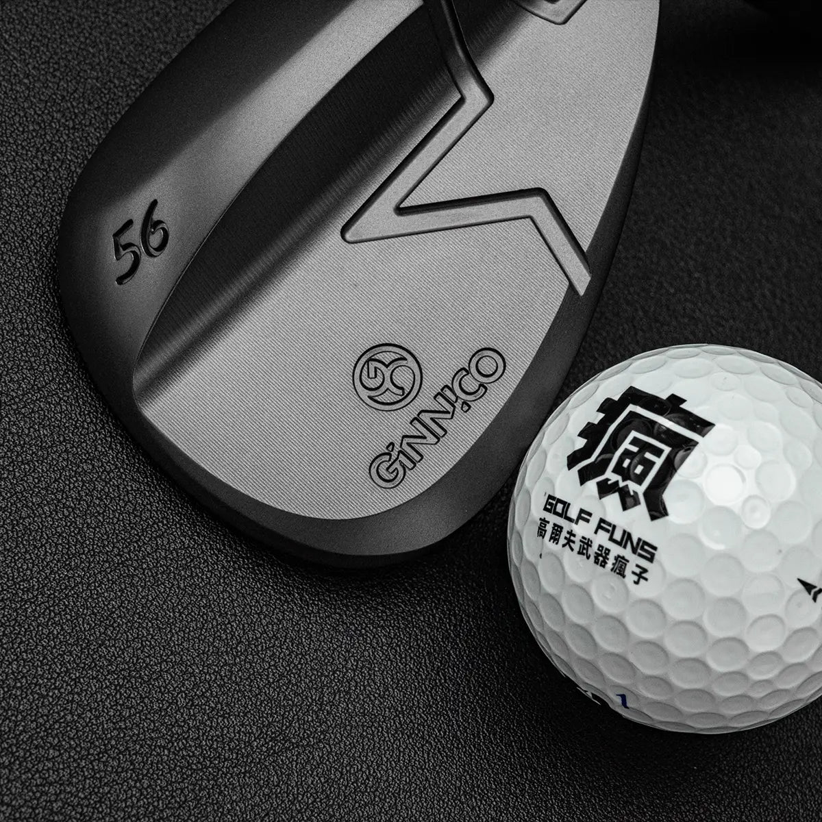 GINNICO Wedge 日本鍛造 挖起桿 黑頭｜48°–58°